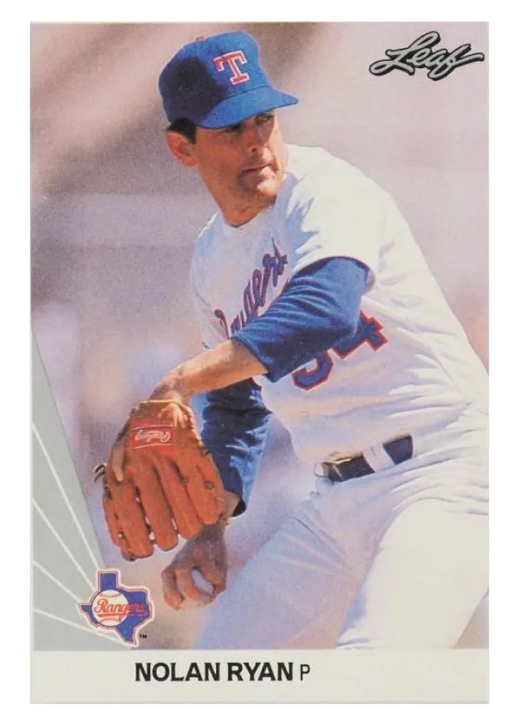 1990 Leaf Nolan Ryan #21 card