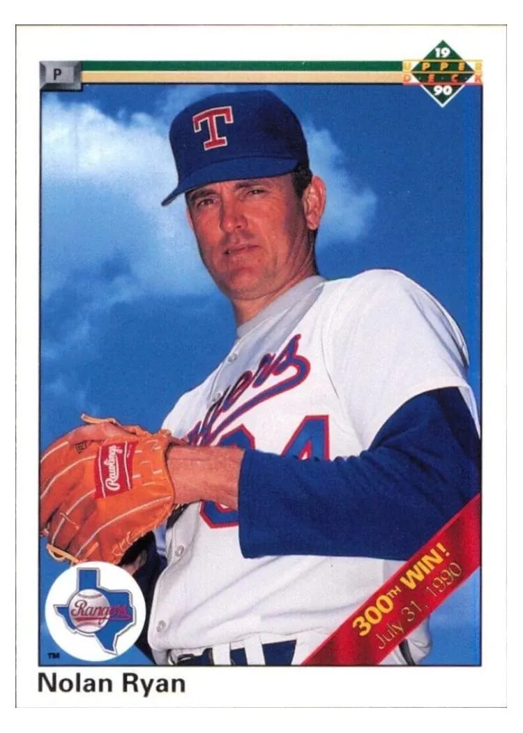 1990 Upper Deck Base Set Nolan Ryan #734 card