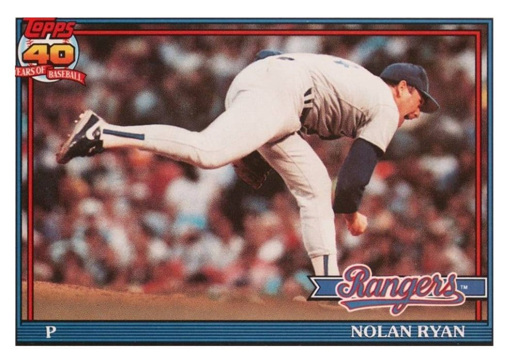 1991 O-Pee-Chee Base Set Nolan Ryan #1 card