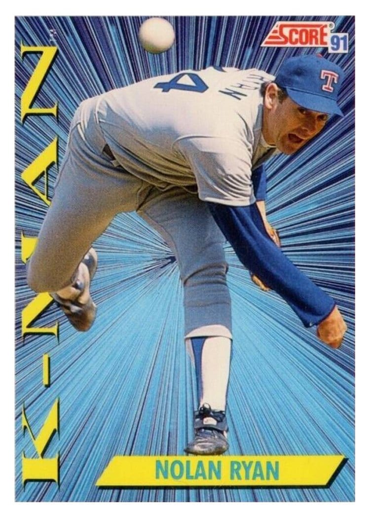 1991 Score Base Set Nolan Ryan #686 card