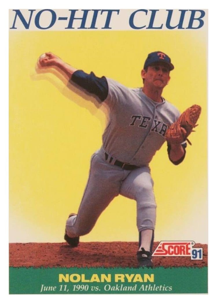 1991 Score Base Set Nolan Ryan #701 card