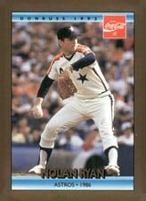 1992 Donruss Coca Cola Nolan Ryan Nolan Ryan Astros 1986 #20 card