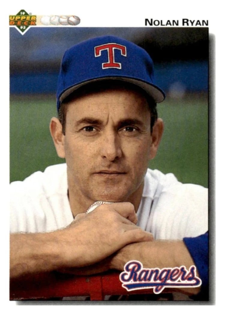 1992 Upper Deck Base Set Nolan Ryan #655 card