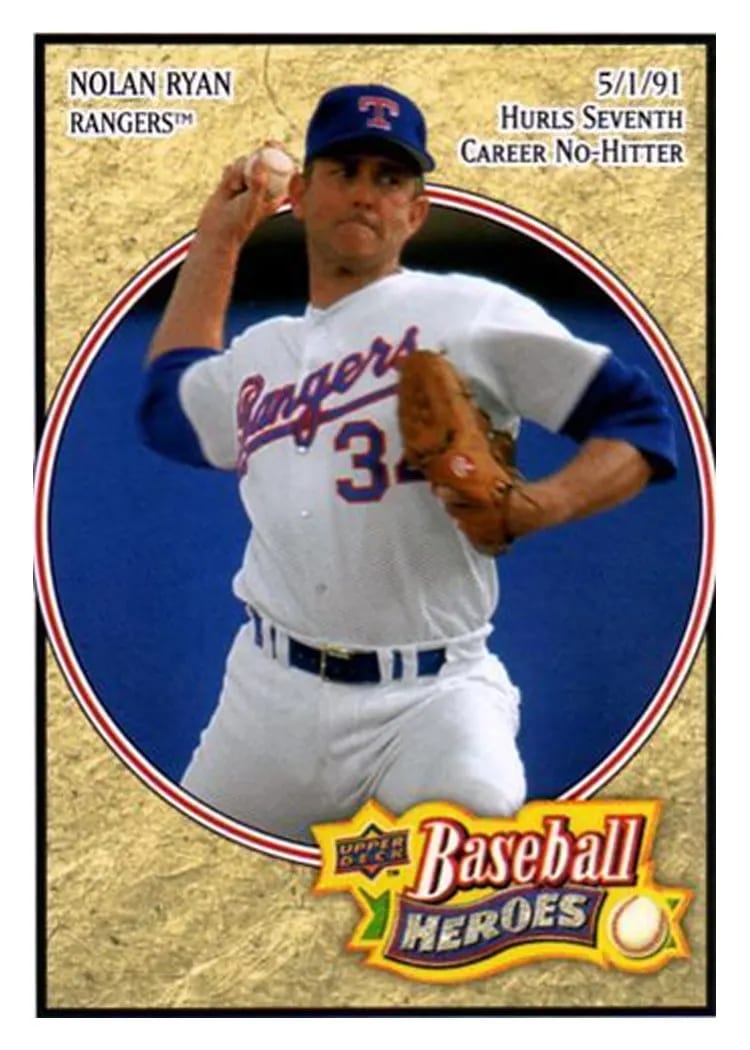 2008 Upper Deck Baseball Heroes Nolan Ryan #35 card