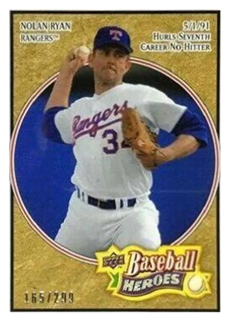 2008 Upper Deck Baseball Heroes Nolan Ryan #35 card