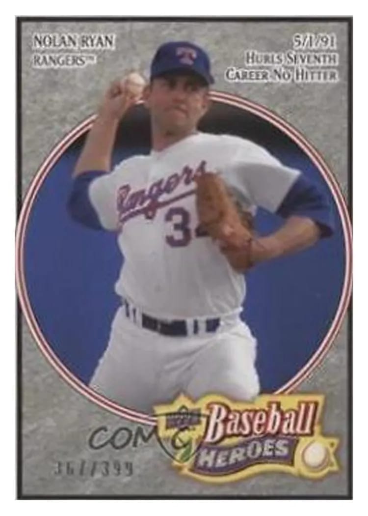 2008 Upper Deck Baseball Heroes Nolan Ryan #35 card
