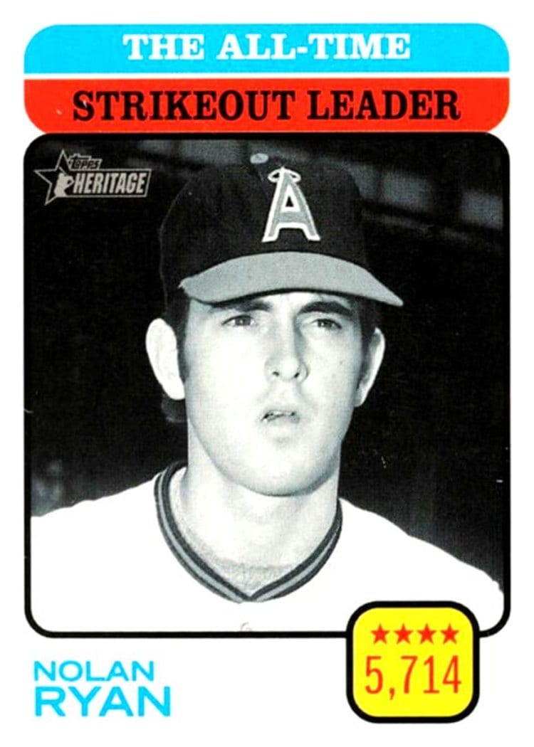 2022 Topps Heritage Base Set Nolan Ryan #473 card