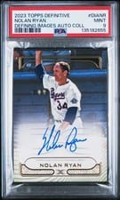 2023 Topps Definitive Collection Defining Images Autographs Nolan Ryan #DIA-NR card