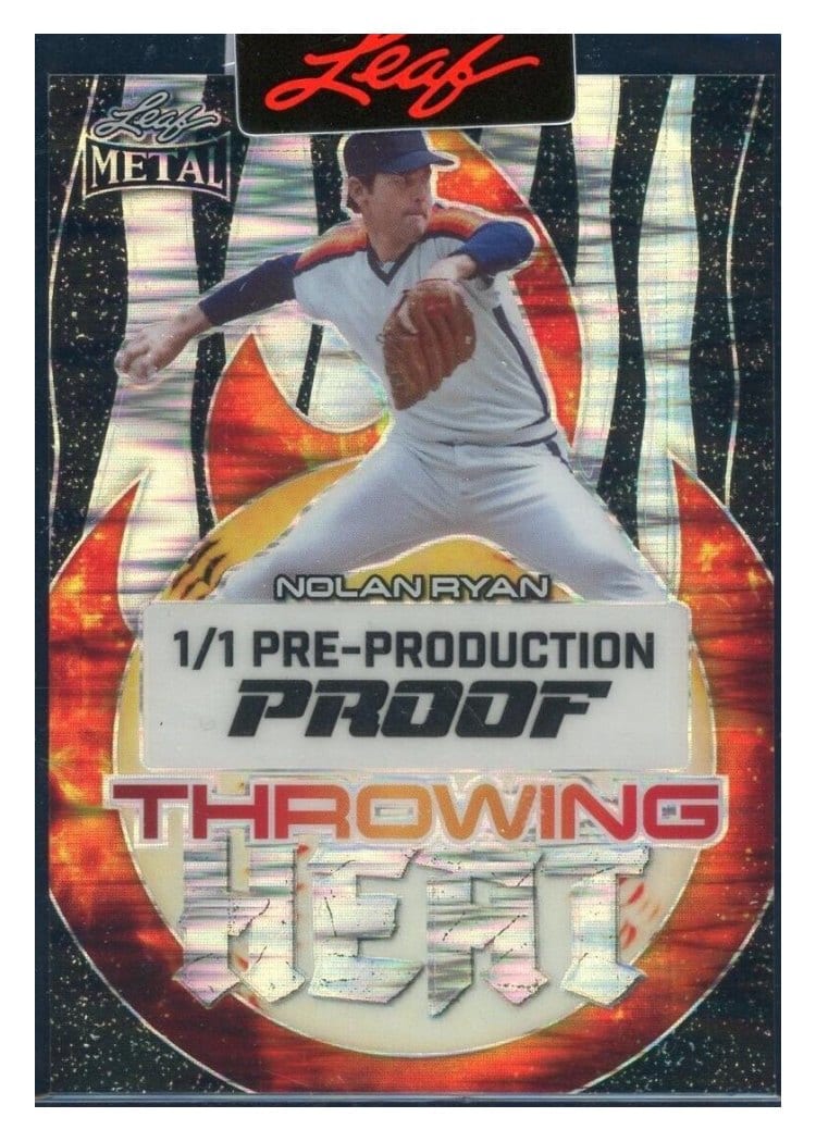 Nolan Ryan 2024 Leaf Metal Throwing Heat card