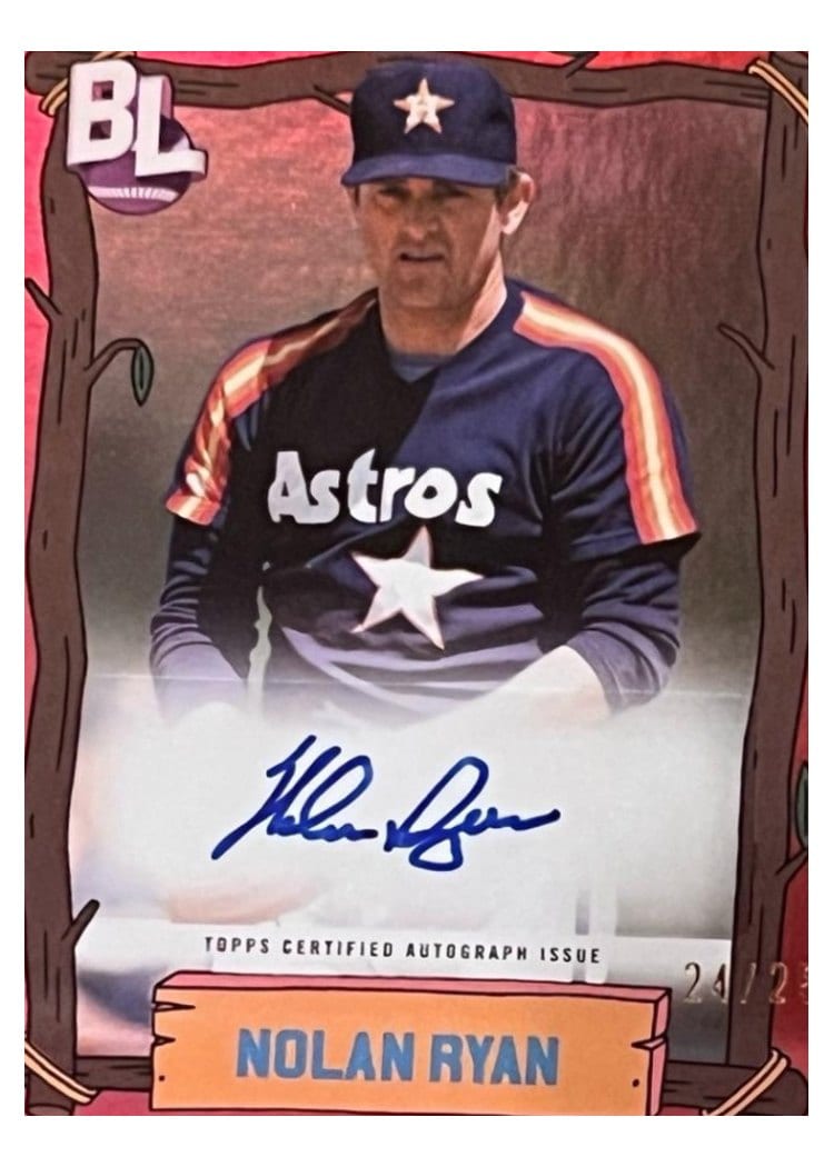 2024 Topps Big League Big Leaguers Autographs Nolan Ryan #TBLA-NR card
