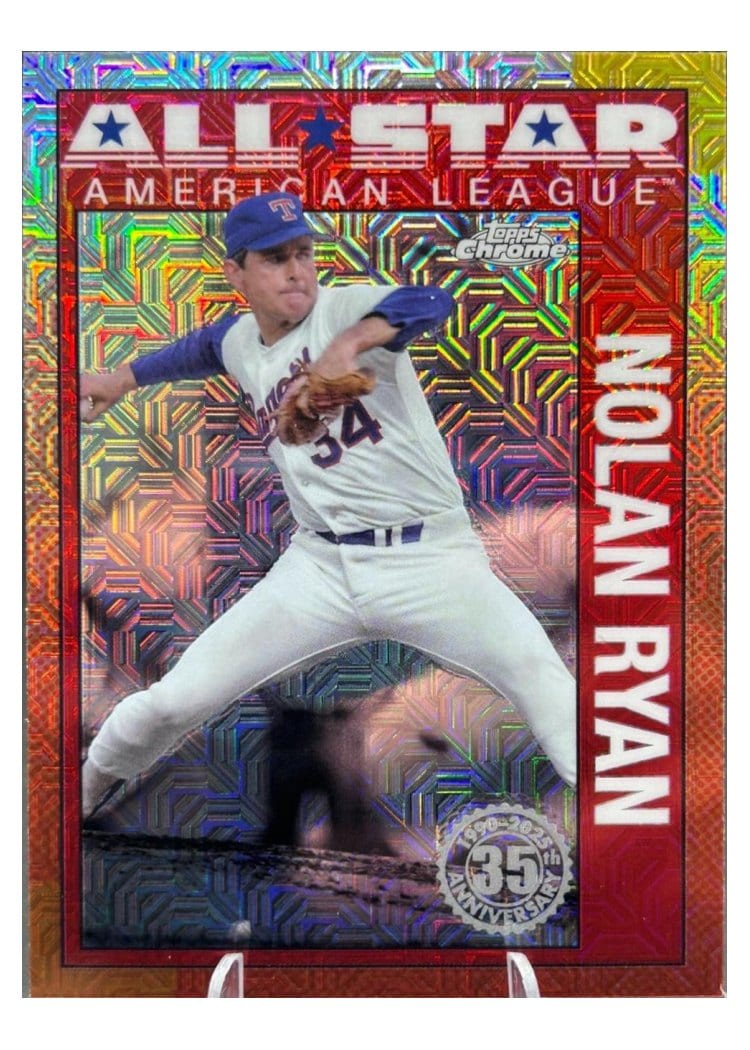 2025 Topps 1990 Topps Baseball All Stars Chrome Refractor Nolan Ryan #90ASC-20 card