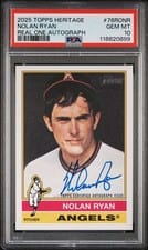 2025 Topps Heritage Real One Autographs Nolan Ryan #76RO-NR card