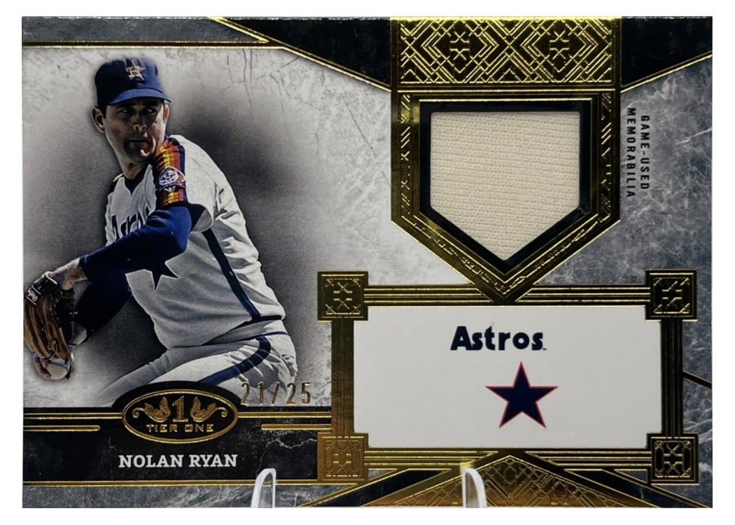 2025 Topps Tier One Top Shelf Relics Nolan Ryan #TSR-NR