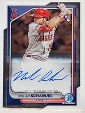 2024 Bowman Chrome Rookie Autographs Nolan Schanuel #CRA-NS card
