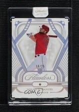 2024 Panini Flawless Prime Patch Autographs (Horizontal) Nolan Schanuel #PPH-NS card