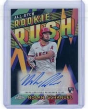 2024 Topps Chrome Update All-Etch Rookie Rush Autograph Nolan Schanuel #CURR-NS card