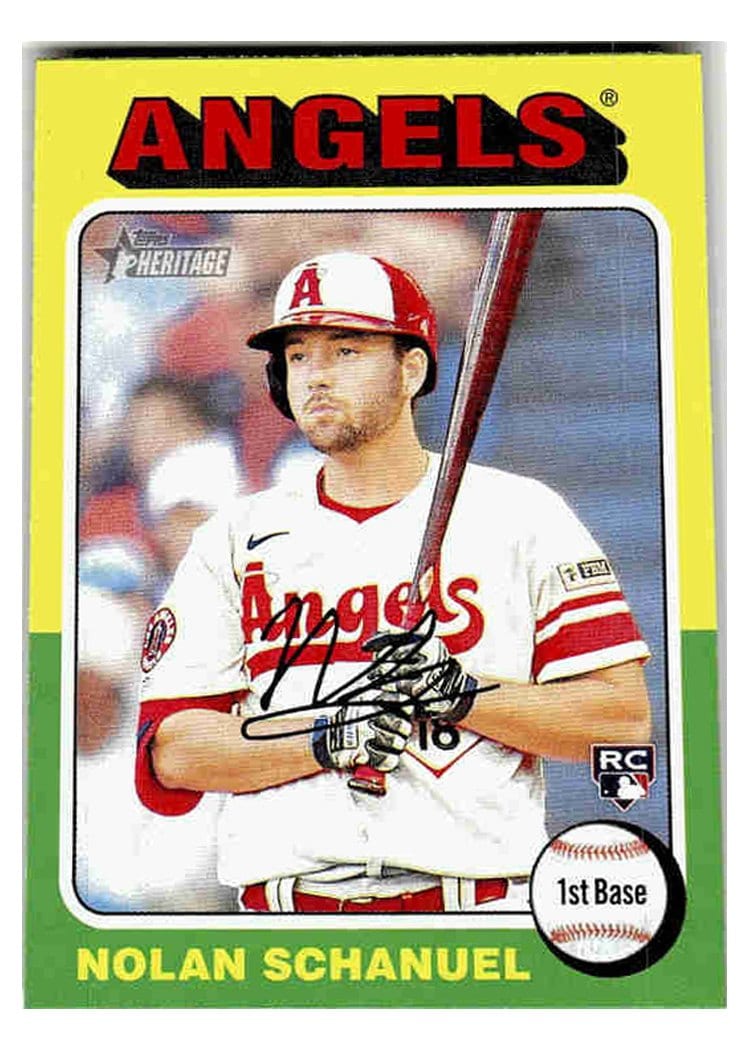 2024 Topps Heritage Base Set Nolan Schanuel #389 card