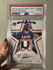 2025 Panini Stars & Stripes Signature Materials Nolan Schubart #SSM-NS card