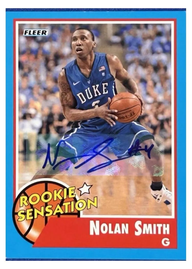 2011 Fleer Retro Nolan Smith Autograph #64 card
