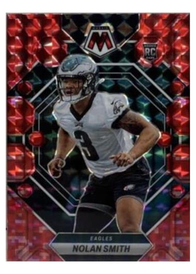 2023 Panini Mosaic Base Set Nolan Smith Camo Red #353 card