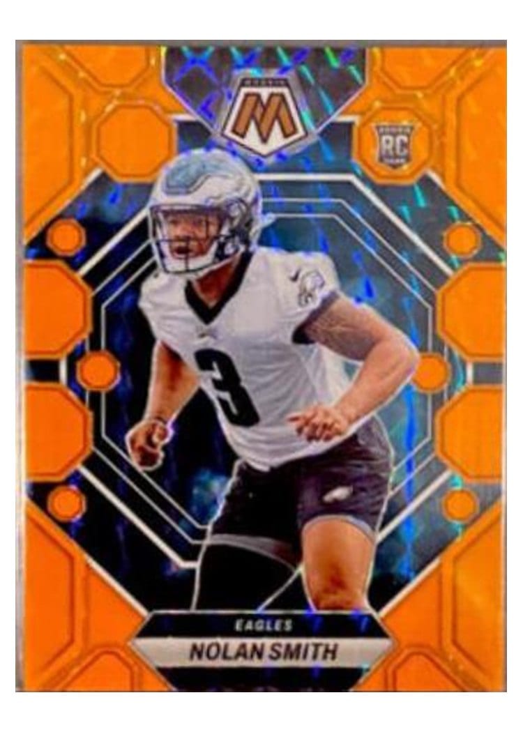 2023 Panini Mosaic Base Set Nolan Smith Orange Fluorescent #353 card