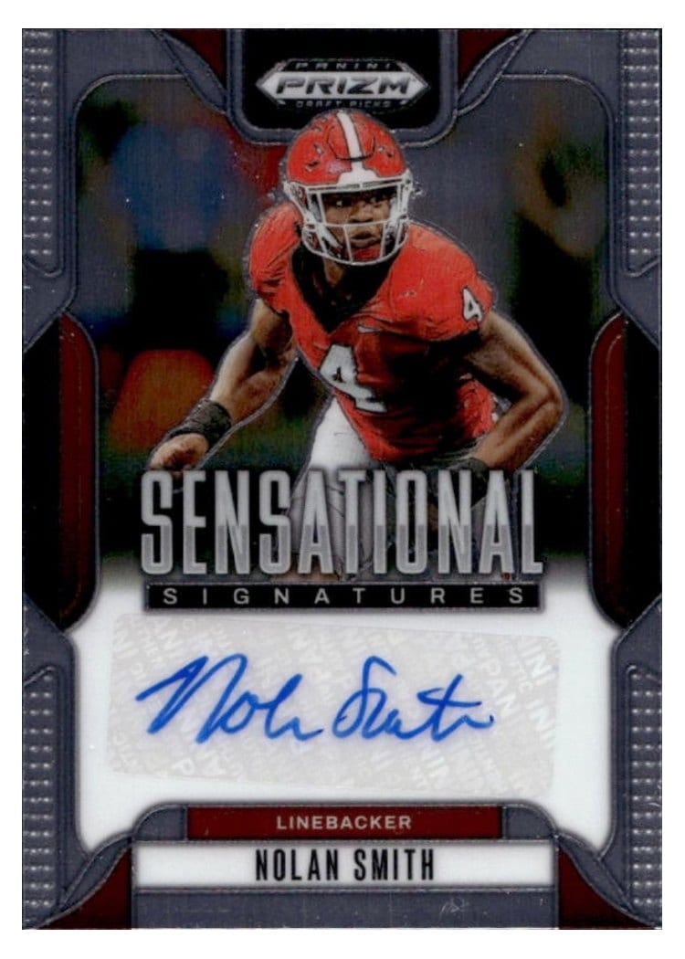 2025 Panini Prizm Draft Picks Sensational Signatures Nolan Smith #29 card