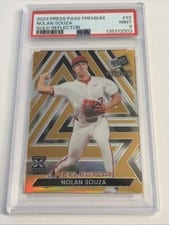 2024 Leaf Press Pass Premium Baseball Base Set Nolan Souza #92 card
