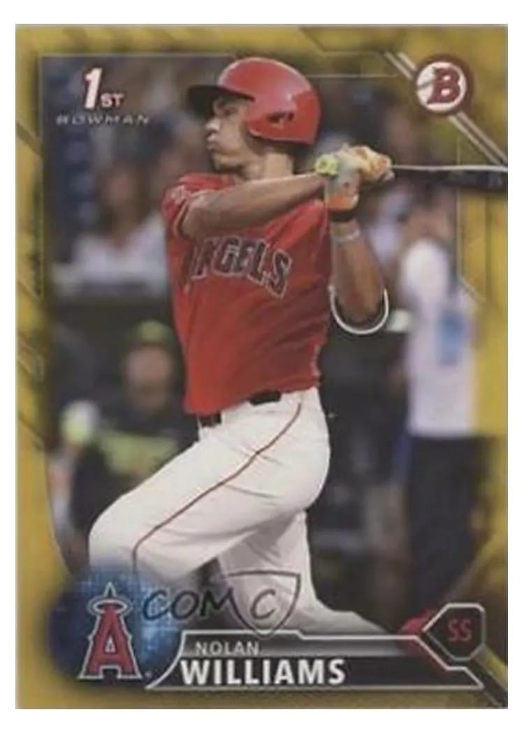 2016 Bowman Draft Nolan Williams #BD-113 card