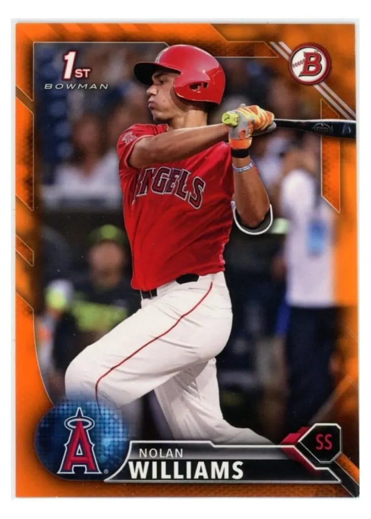 2016 Bowman Draft Nolan Williams #BD-113 card