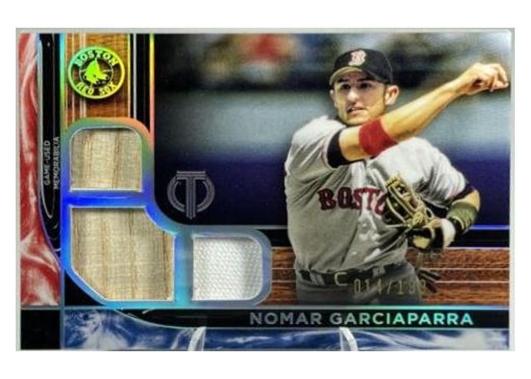 2022 Topps Tribute Triple Relics Nomar Garciaparra #TTR-NG card
