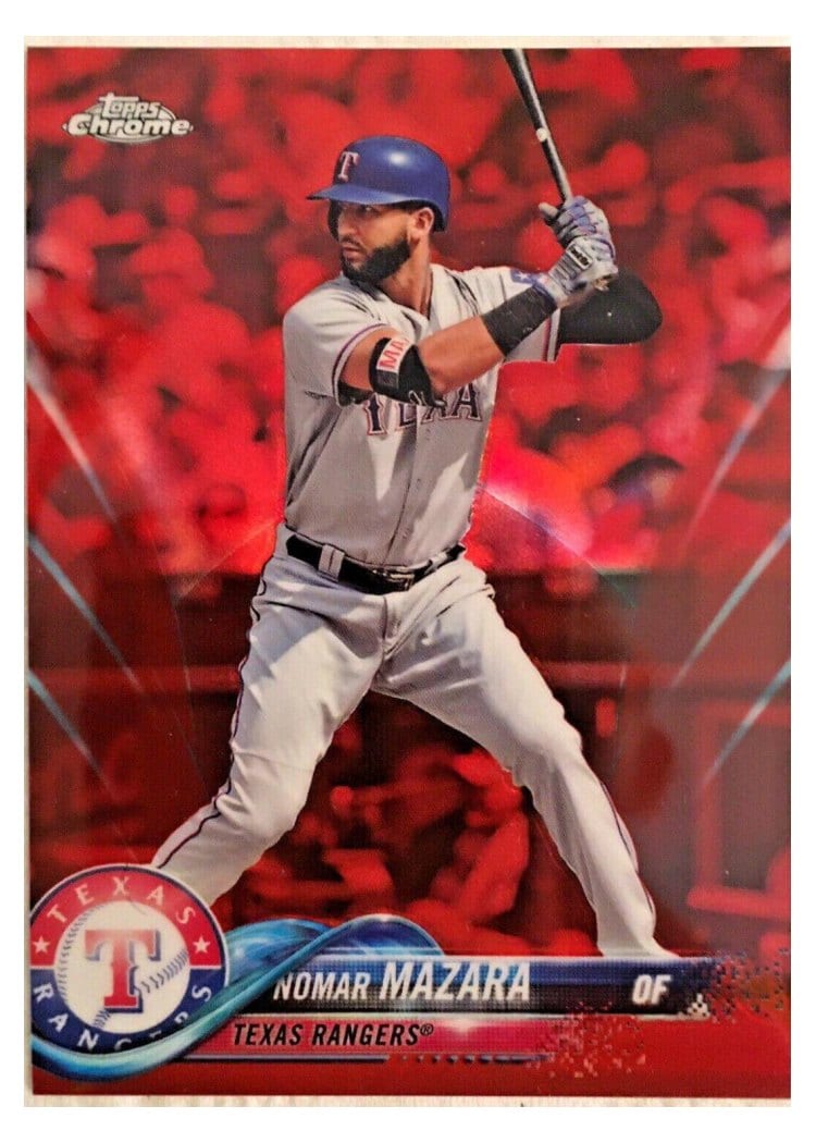 2018 Topps Chrome Base Set Nomar Mazara #178 card
