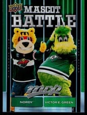 2025-26 Upper Deck MVP Mascot Battle Nordy/Victor E. Green #MB-8 card