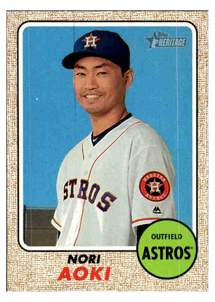 2017 Topps Heritage Base Set Nori Aoki #300 card