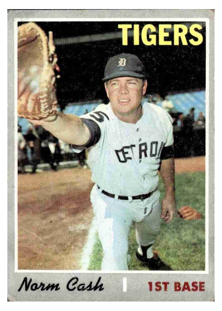 1970 Topps Base Set Norm Cash #611 card
