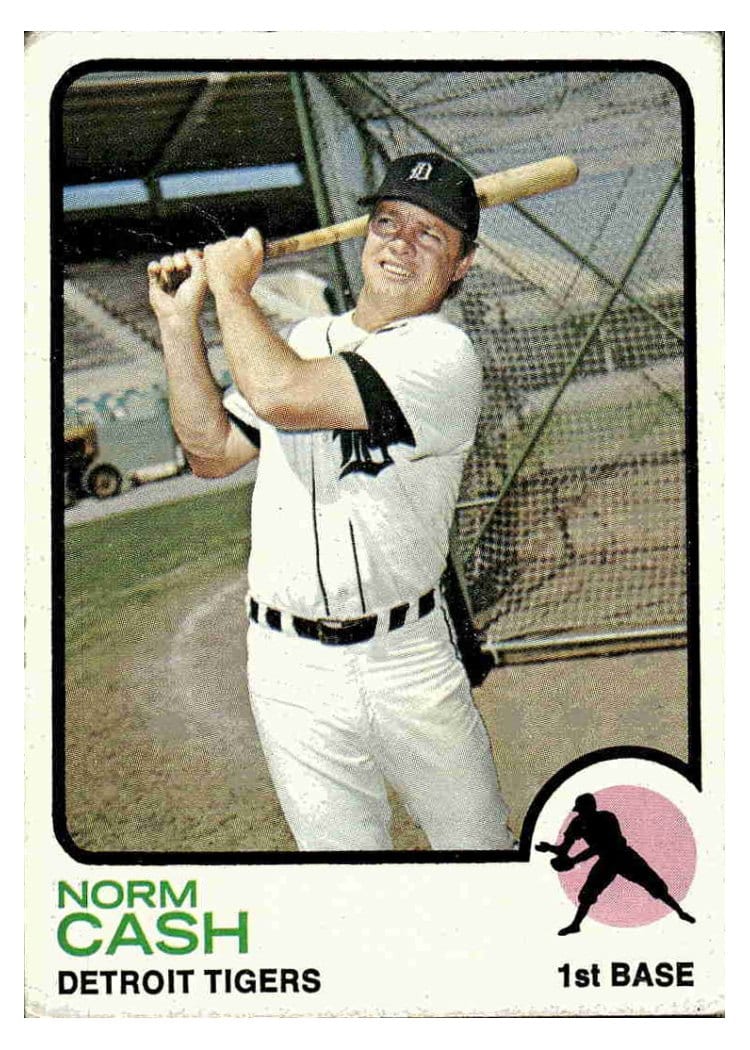 1973 Topps Norm Cash #485 card