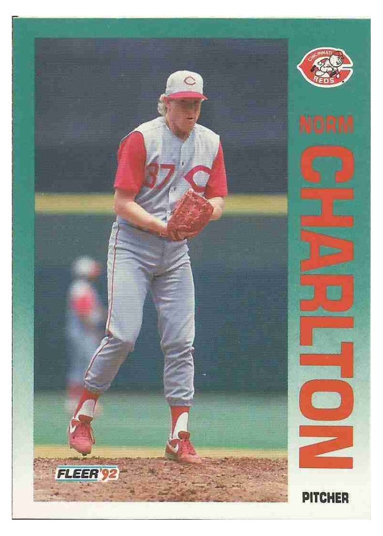 1992 Fleer Base Set Norm Charlton #402 card