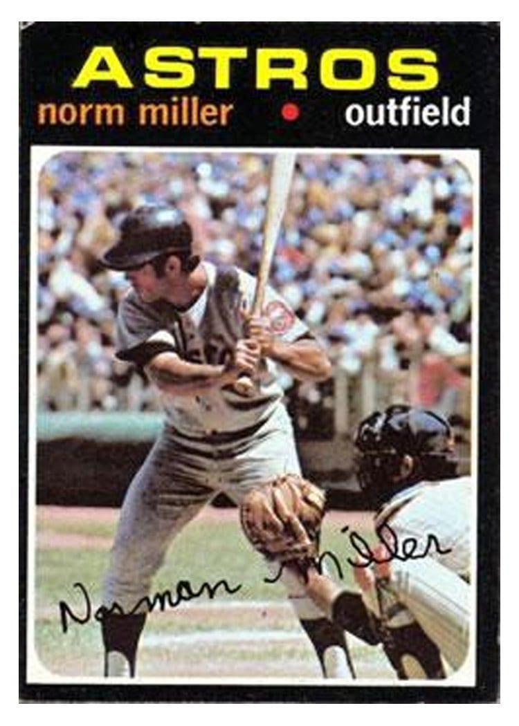 1971 Topps Norm Miller #18 card