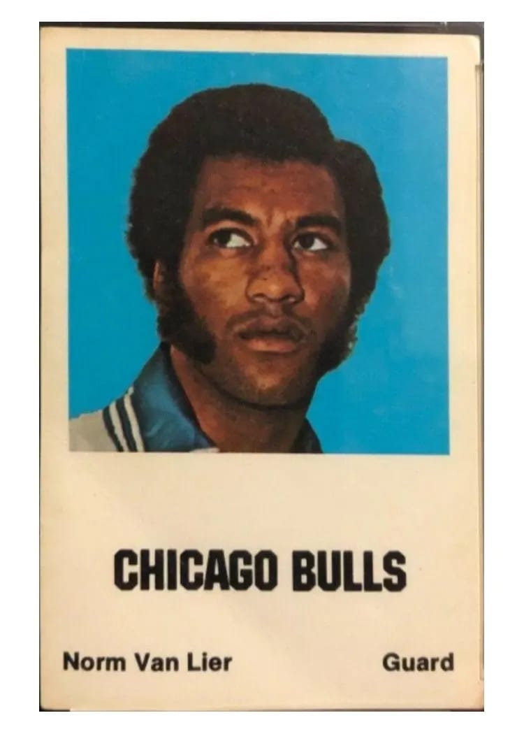 1972 Comspec Norm Van Lier card