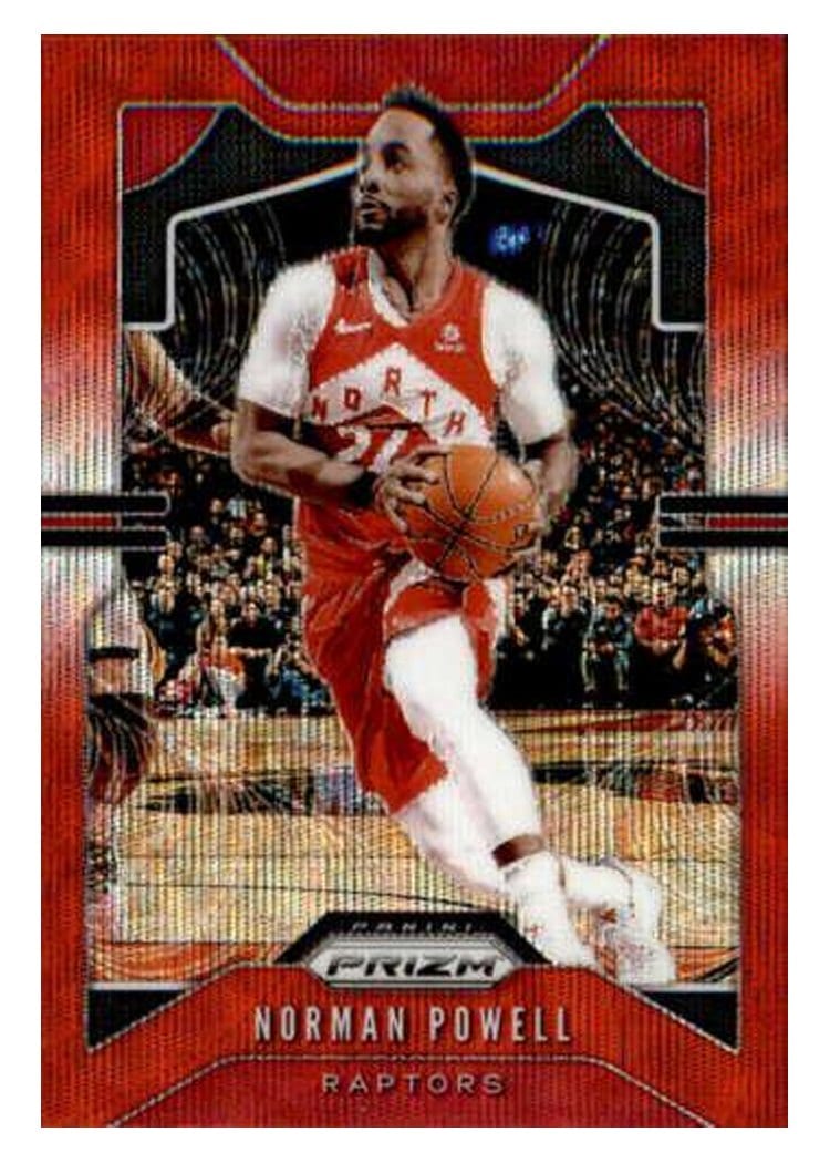 2019-20 Panini Prizm Base Set Norman Powell Ruby Wave Prizm #159 card