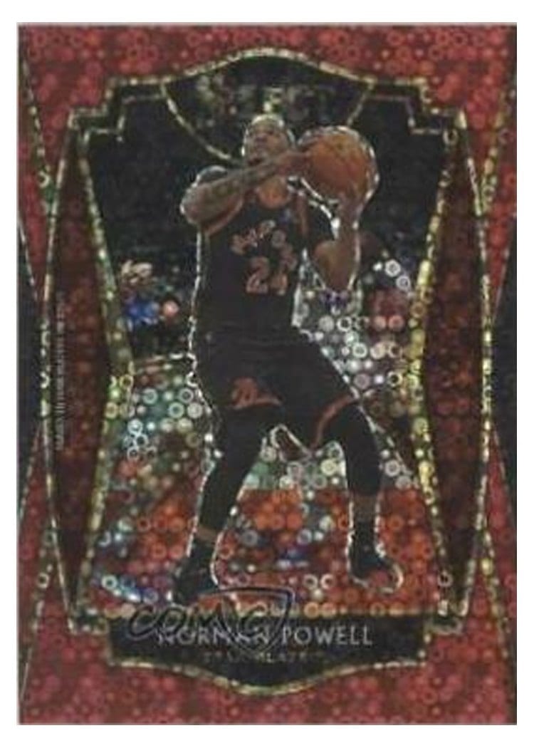 2020-21 Panini Select Base Set Norman Powell Red Disco Prizm #147 card
