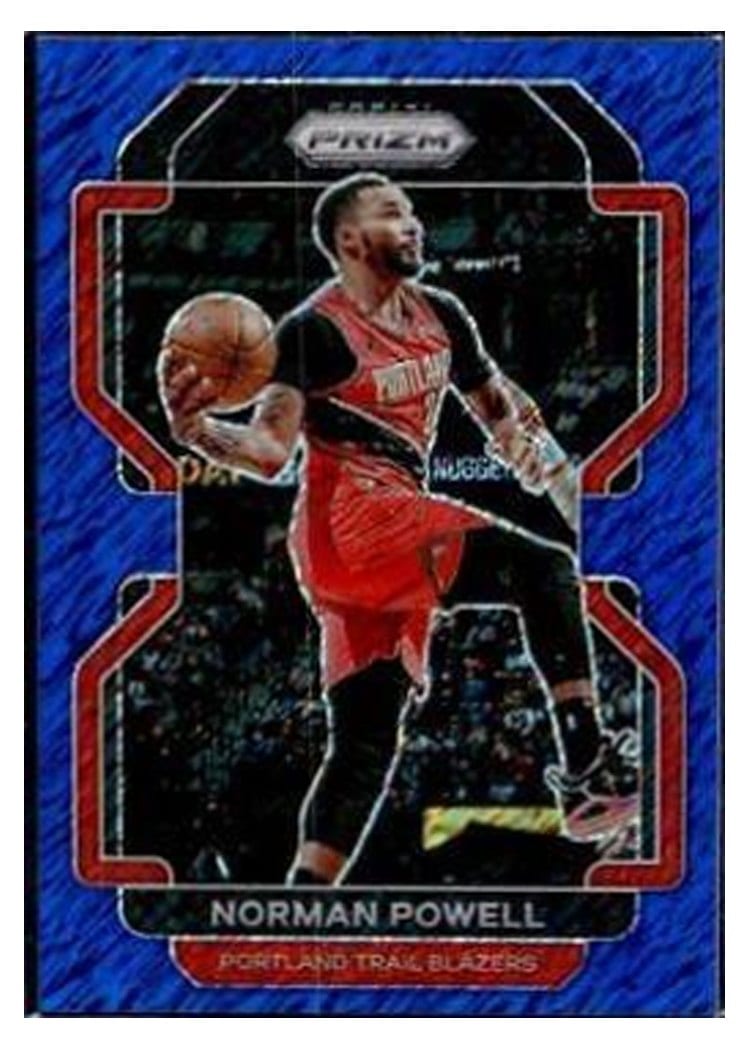 2021-22 Panini Prizm Base Set Norman Powell Blue Shimmer #119 card