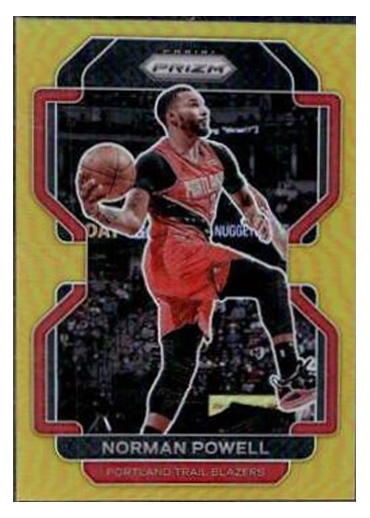 2021-22 Panini Prizm Base Set Norman Powell Gold Prizm #119 card