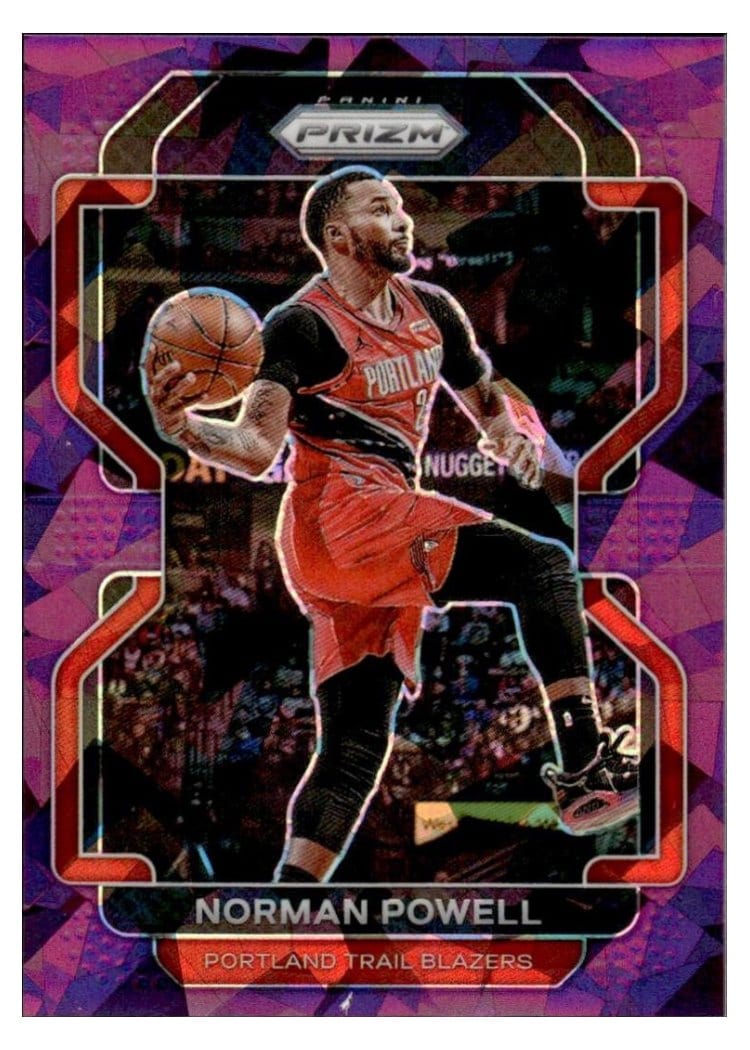 2021-22 Panini Prizm Base Set Norman Powell Purple Ice Prizm #119 card