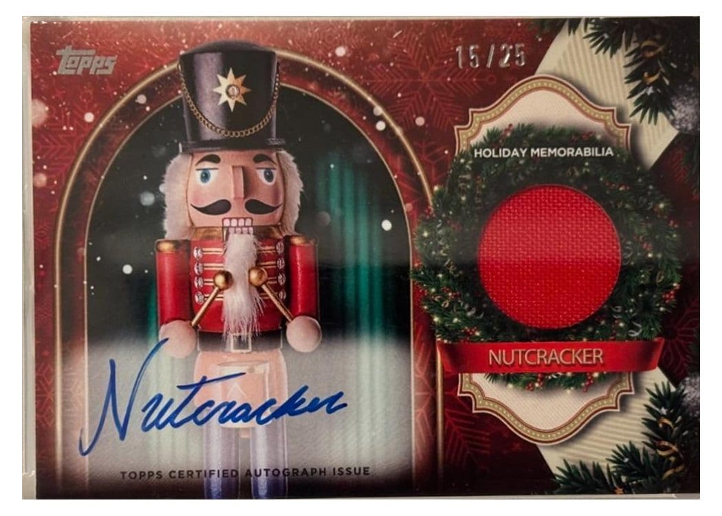 2025 Topps Holiday Autographed Faux Relics Nutcracker #HFA-N card