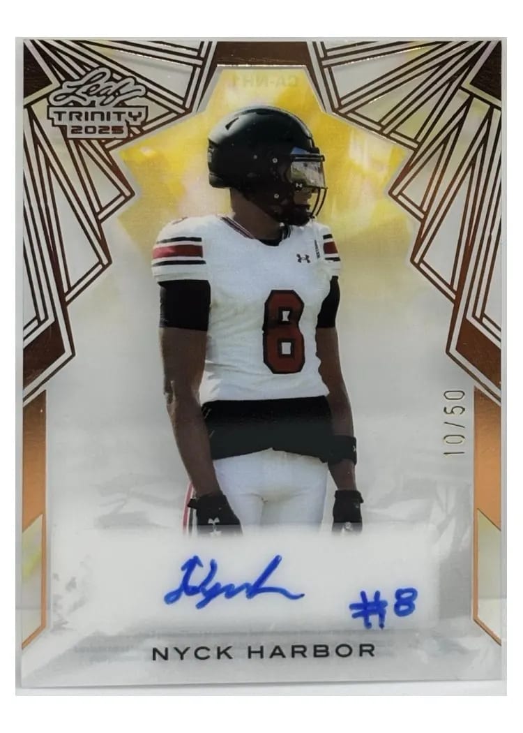2025 Leaf Trinity Clear Autograph Nyck Harbor #CA-NH1 card