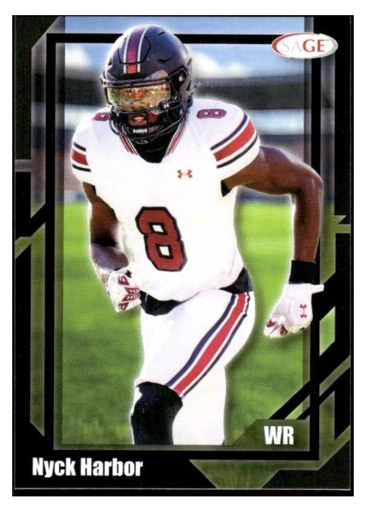 2026 SAGE Football Base Set Nyck Harbor #8 card