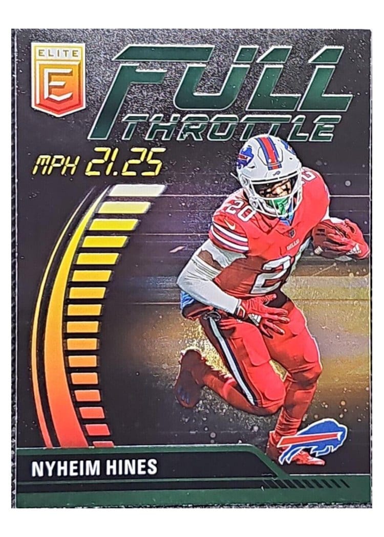 2023 Donruss Elite Full Throttle Nyheim Hines #FT-NH card