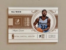 2010 Panini National Treasures O.J. Mayo #47 card