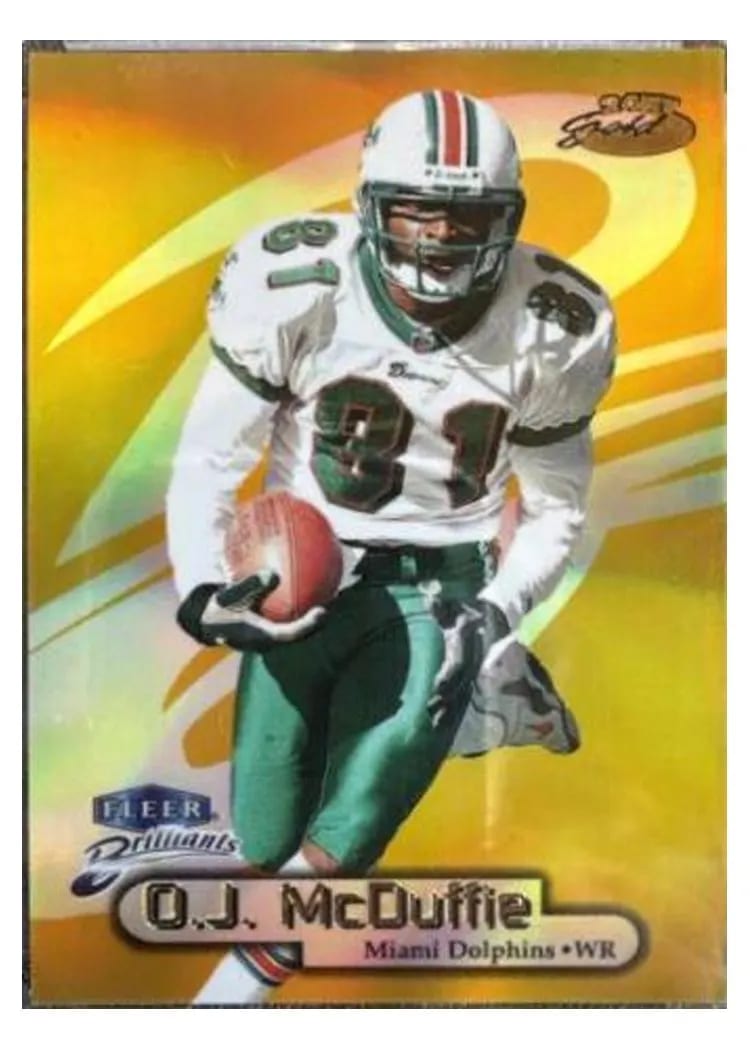 1998 Fleer Brilliants O.J. McDuffie #54TG card