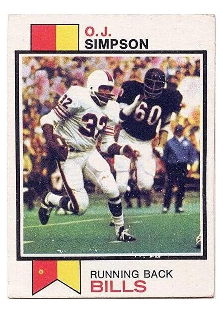 1973 Topps O.J. Simpson #500 card